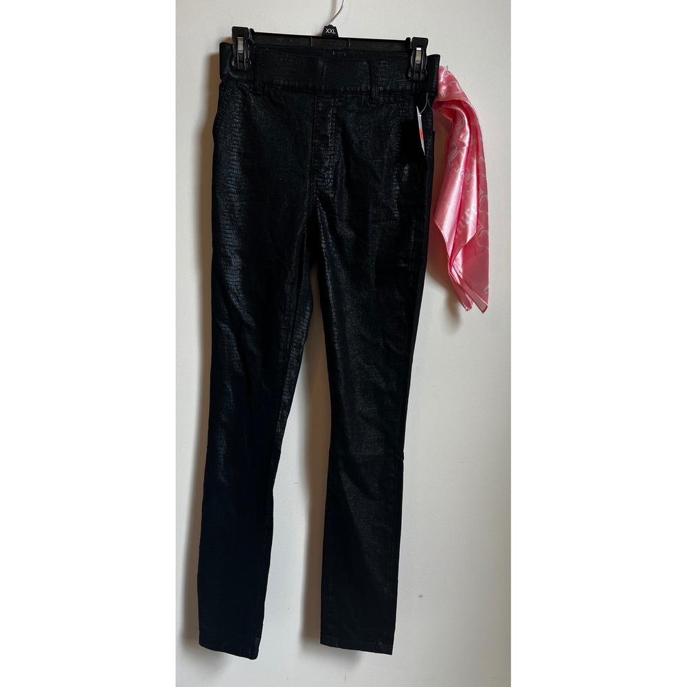Juicy Couture‎ Snakeskin Print Black Pull-On Pants Size 25" NWT